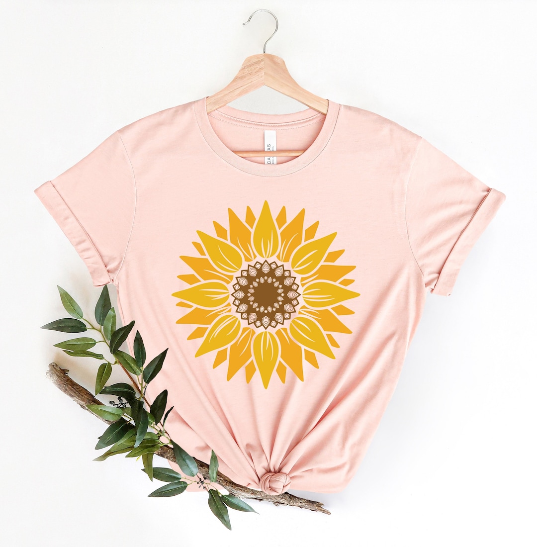 Sunflower Shirt, Sunflower Tee, Flower Shirt, Sunflower Tshirt, Floral ...