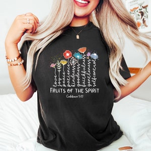 The Fruit Of The Spirit Galatians Shirt, Christian Apparel Shirt, Gift For Jesus Lover, Bible Verse Tshirt, Christian Clothing, Unisex Jesus image 2