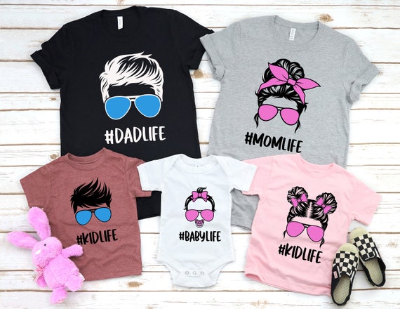 Mom dad baby matching shirts hot sale