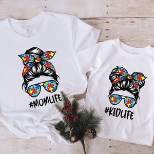 Mom Life Kid Life Autism Shirt, Neurodiversity Shirt, Autism Mom Shirt, Autism Awareness Shirt, Autistic Pride Shirt, Autism Shirt