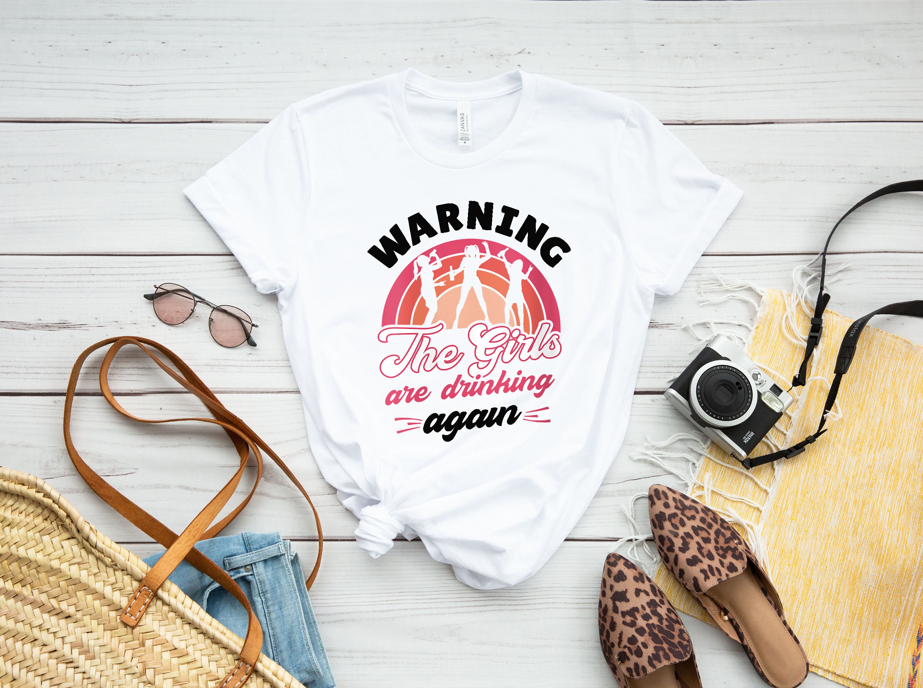 Warning the Girls Are Drinking Again Shirt Drinking Buddies | Etsy