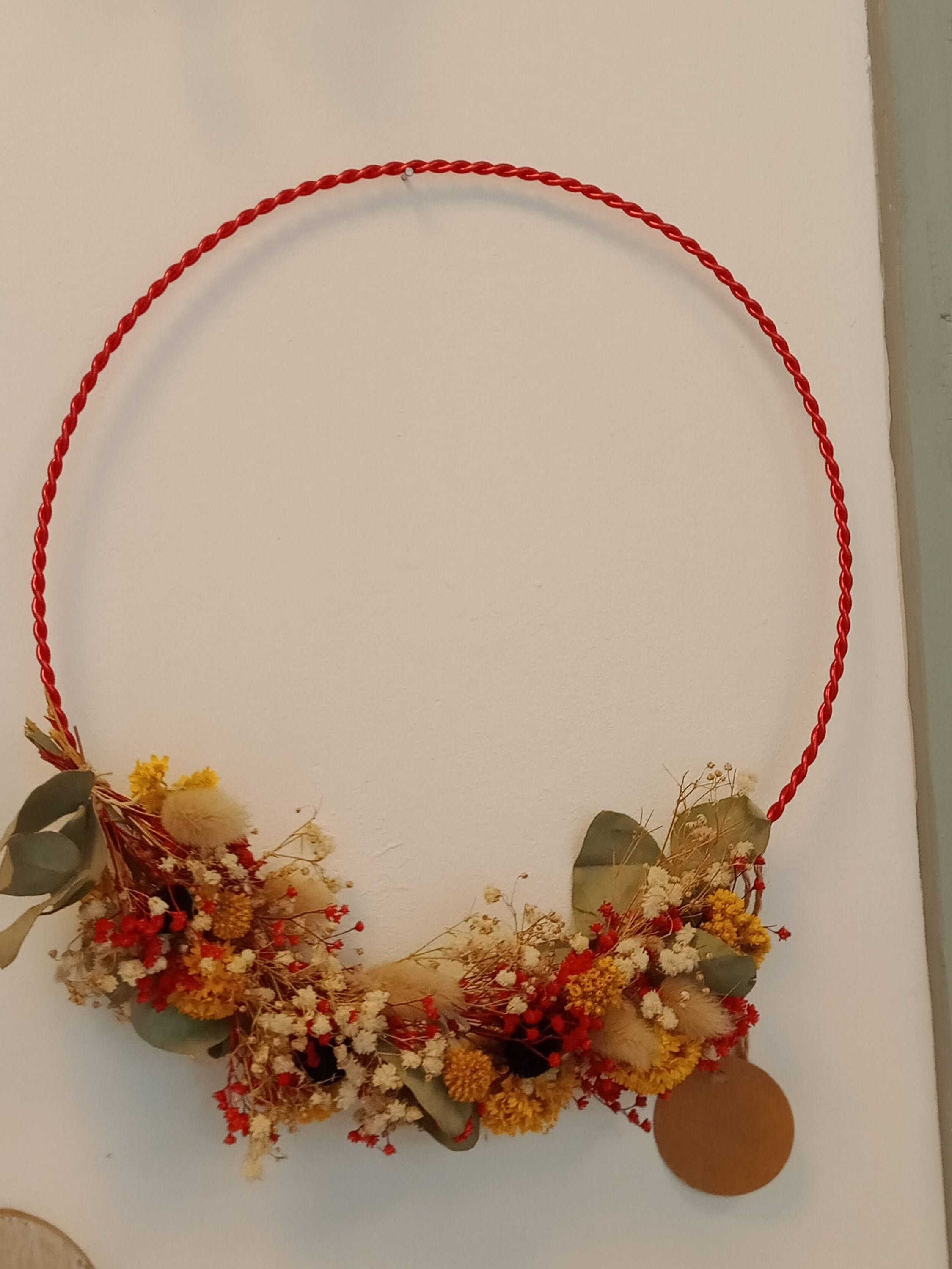 Couronne de Fleurs Séchées