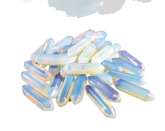 OPALITE Small Double Terminated Crystals - Grid Crystals - Healing Crystals - Tiny Carved Gemstones - Orgonite Crystals