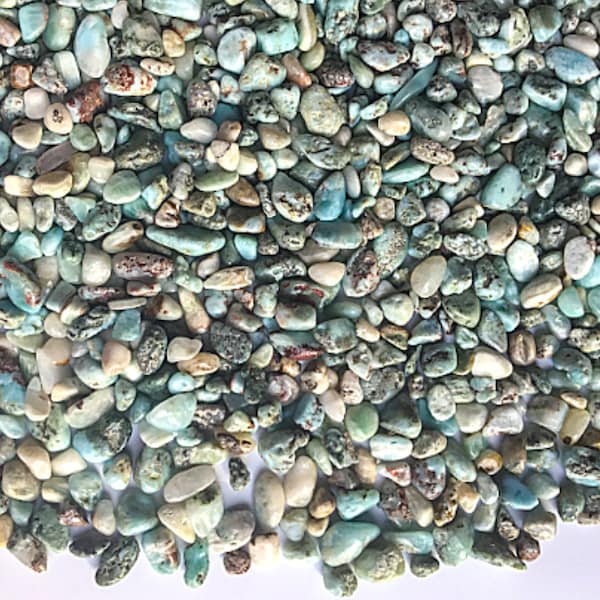 LARIMAR Chips - 3-7mm - 1, 2, 4, 8 oz - Gemstone Chips - Crystal Chips - Roller Bottle Chips - Healing Crystals - Arts & Crafts