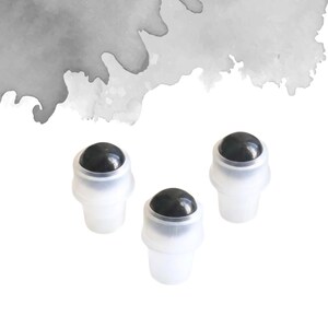 Black Obsidian Gemstone Rollerball | Protection & Grounding | Fits 5ml and 10ml Roller Bottles | Essential Oil Roller Bottle Insert