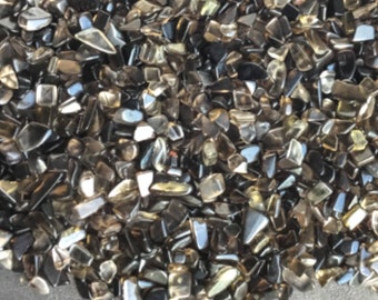 Virutas de CUARZO AHUMADO - 5-7 mm - 1, 2, 4, 8 oz - Virutas de cristal - Virutas de piedras preciosas - Virutas para frascos roll-on - Cristales curativos - Artesanía