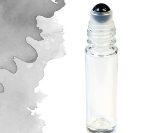 Black Obsidian Gemstone Roller Bottle – Grounding & Protection • Crystal Rollerball • 5ml or 10ml