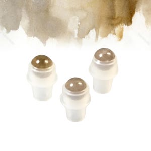 SMOKEY QUARTZ Rollerball - 1 or Sets - Gemstone Roller Ball - Crystal Roller Ball - Rollerball Insert - Roller Bottle Top