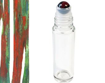 African Bloodstone Gemstone Roller Bottle – Strength & Vitality • Crystal Rollerball • 5ml or 10ml