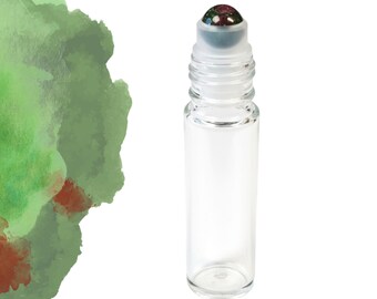 Dragon Bloodstone Gemstone Roller Bottle – Strength & Courage • Crystal Rollerball • 5ml or 10ml