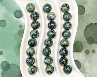 KAMBABA JASPER 20mm Spheres - 1 or Sets – Pocket Crystal Ball with Gemstone Info Card for Energy Work, Meditation, Decor & Gifts