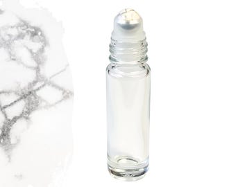 Howlite Gemstone Roller Bottle – Calm & Patience • Crystal Rollerball • 5ml or 10ml
