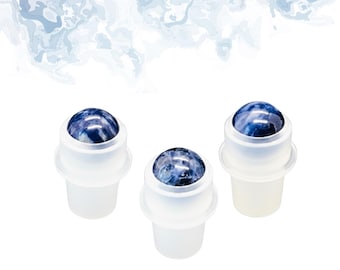 Roll-on de sodalita / Claridad y comunicación / Compatible con frascos roll-on de 5 ml y 10 ml / Inserto para frasco roll-on de aceites esenciales