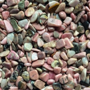 RHODONITE Chips 3 to 9 mm 1, 2 , 4, & 8 oz Gemstone Chips Crystal Chips Roller Bottle Chips Healing Crystals Arts Crafts image 3