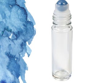 Blue Aventurine Gemstone Roller Bottle – Calm & Focus • Crystal Rollerball • 5ml or 10ml
