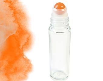 Red Aventurine Gemstone Roller Bottle – Motivation & Vitality • Crystal Rollerball • 5ml or 10ml