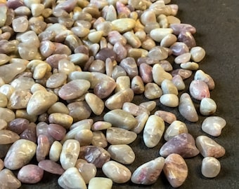 PLUM BLOSSOM TOURMALINE - 3-9mm - 1, 2, 4, or 8 oz - Crystal Chips - Gemstone Chips - Roller Bottle Chips - Healing Crystals - Arts & Crafts