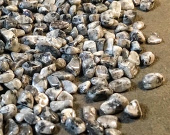 Genuine LARVIKITE Crystal Chips • 5-7mm Gemstone Chips for Roller Bottles & Crafts