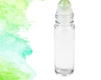 Green Fluorite Gemstone Roller Bottle – Focus & Balance • Crystal Rollerball • 5ml or 10ml