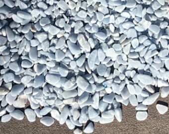 Genuine ANGELITE Crystal Chips • 5-8mm Gemstone Chips for Roller Bottles & Crafts