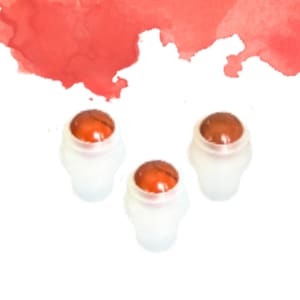 RED JASPER Rollerball - 1 or Sets - Gemstone Roller Ball - Crystal Roller Ball - Rollerball Insert - Roller Bottle Top