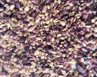 Genuine LEPIDOLITE Crystal Chips • 5-7mm Gemstone Chips for Roller Bottles & Crafts