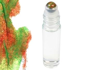 Unakite Gemstone Roller Bottle – Emotional Balance & Growth • Crystal Rollerball • 5ml or 10ml
