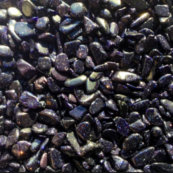 BLUE SANDSTONE Chips - 5-9mm - 1, 2, 4, 8 oz - Crystal Chips - Gemstone Chips - Roller Bottle Chips - Healing Crystals - Arts & Crafts