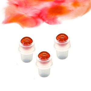 RED AGATE Rollerball - 1 or Sets - Gemstone Roller Ball - Crystal Roller Ball - Rollerball Insert - Roller Bottle Top