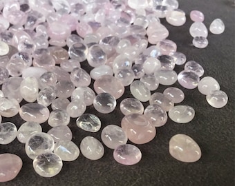 Chips de cuarzo rosa - 3-7 mm - 1, 2, 4, 8 oz - Chips de cristal - Chips de piedras preciosas - Chips para botellas con rodillo - Cristales curativos - Artes y manualidades