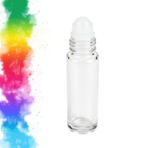 Clear Quartz Gemstone Roller Bottle – Clarity & Balance • Crystal Rollerball • 5ml or 10ml
