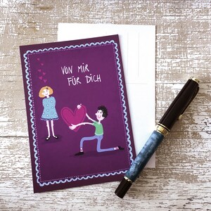 Postkarte, Valentinstag, Liebe, Herz