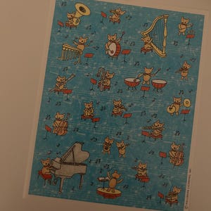 Vintage bear stickers sheet - hallmark sticker sheet