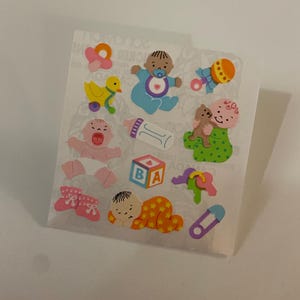 Vintage Sandylion sticker mod - kromekote babies