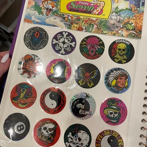 Vintage twin seven stickers - rare - sealed