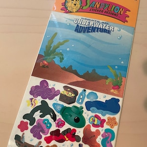 Vintage sandylion sticker activity maxi - underwater adventure