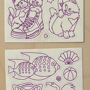 Vintage Lisa frank sticker mod sheet - pick one