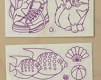 Vintage Lisa frank sticker mod sheet - pick one