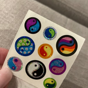 Vintage sandylion sticker mod - yin Yang prism stickers