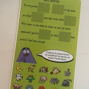 Vintage McDonald’s sticker sheet (early 2000s) - as shown - French