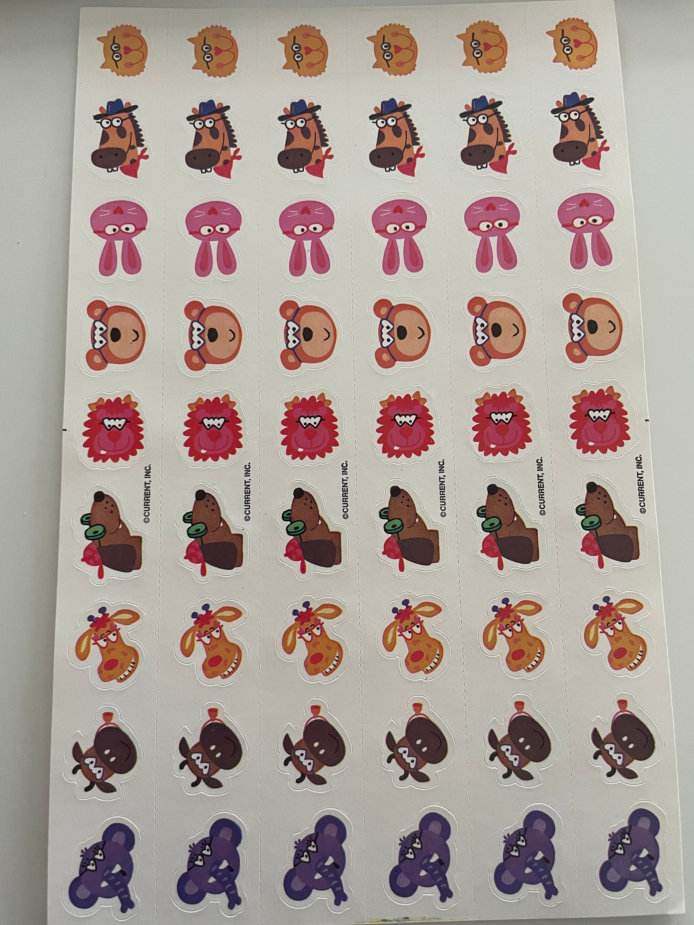 Stickervel dieren (huidig merk)