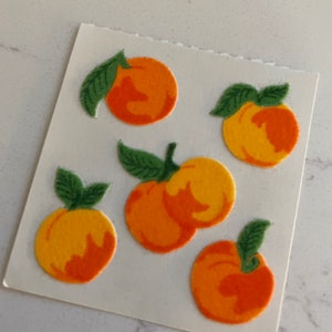Vintage sandylion stickers - fuzzy peaches