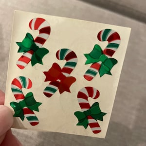 Vintage Sandylion sticker mod - prism candy canes