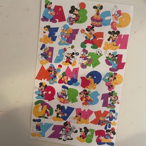 Stickers alphabet Mickey Mouse - Maxi sticker Lion des sables