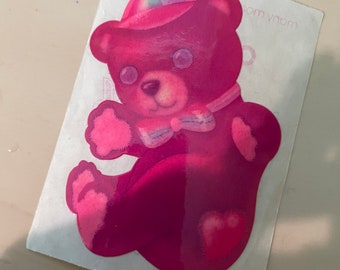 Vintage Lisa frank sticker mod - bear