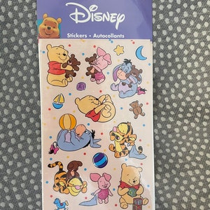Sleepy-time Pooh Stickers Vintage Picnic-time Pooh Rainy Day Pooh YOUR CHIOCE Sandylion Winnie-the-Pooh Maxi Sticker Sheet