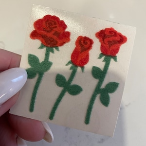 Vintage sandylion sticker mod - fuzzy roses