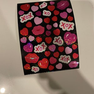 Vintage Sandylion Prisma Maxi-Stickerbogen - xoxo Herzen