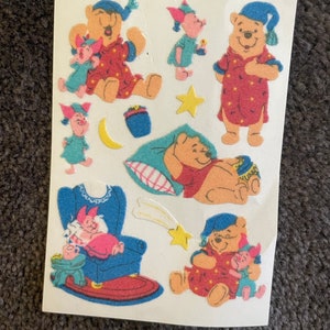 Vintage Sandylion maxi hoja de pegatinas - difusa Winnie the pooh