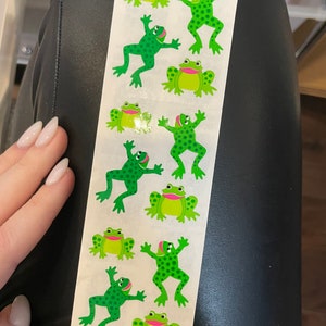 Vintage sandylion stickers - kromekote frogs